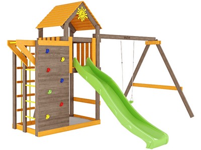 Деревянная детская площадка Игруня 5 DIY